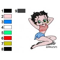 Betty Boop Embroidery Design 39